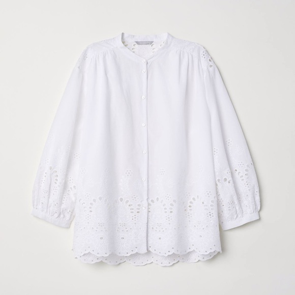 H&M Eyelet Embroidered Top - Picture 2 of 5